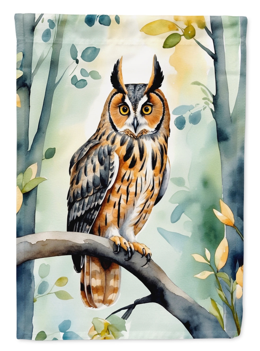 Long-Eared Owl House Flag - Multi-Color - 40 x 28 in. - Durable Polyester