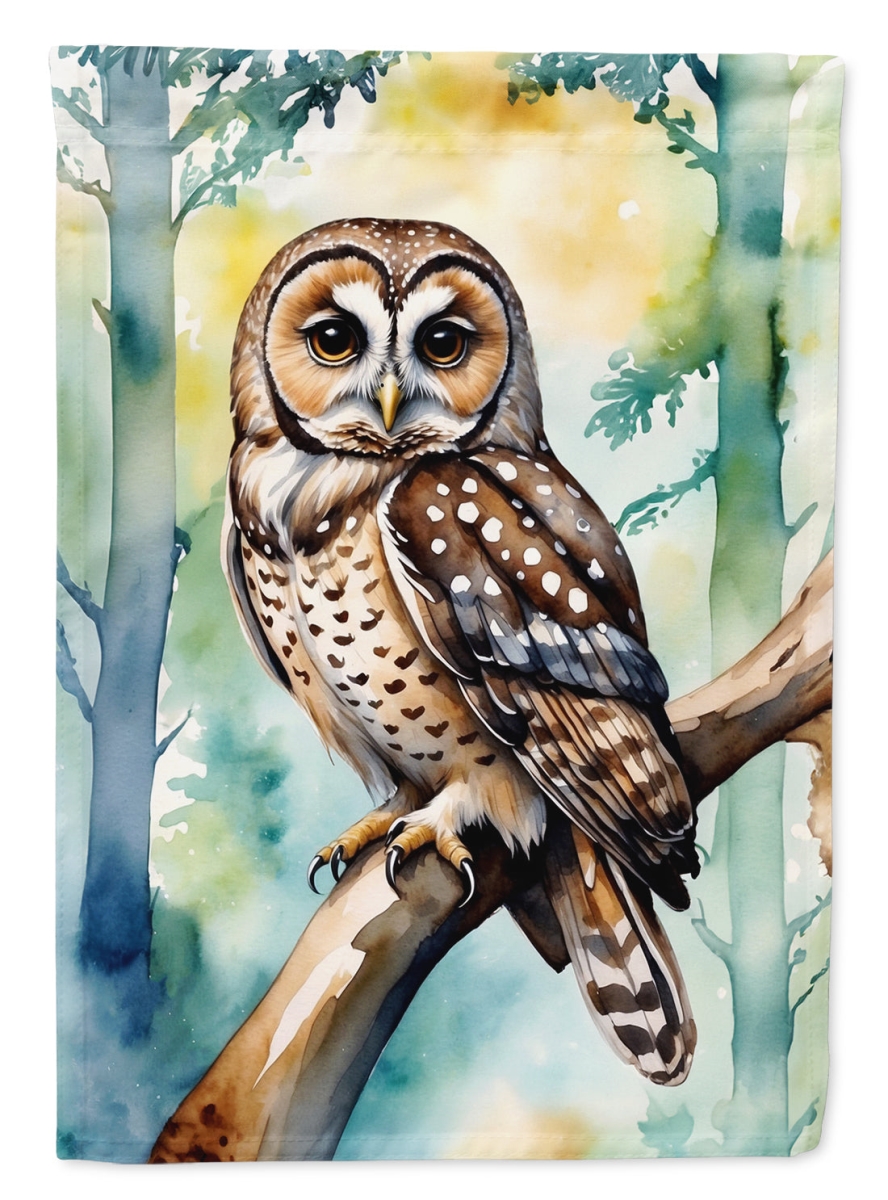 DAC7465CHF 40 x 28 in. Spotted Owl House Flag