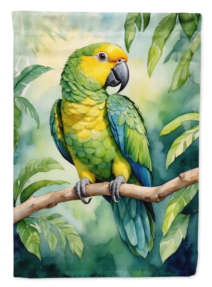DAC7472CHF 40 x 28 in. Yellownaped Amazon Parrot House Flag
