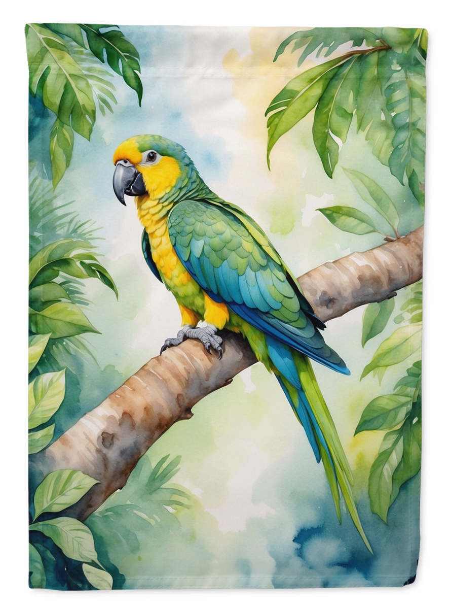 DAC7473CHF 40 x 28 in. Yellownaped Amazon Parrot House Flag