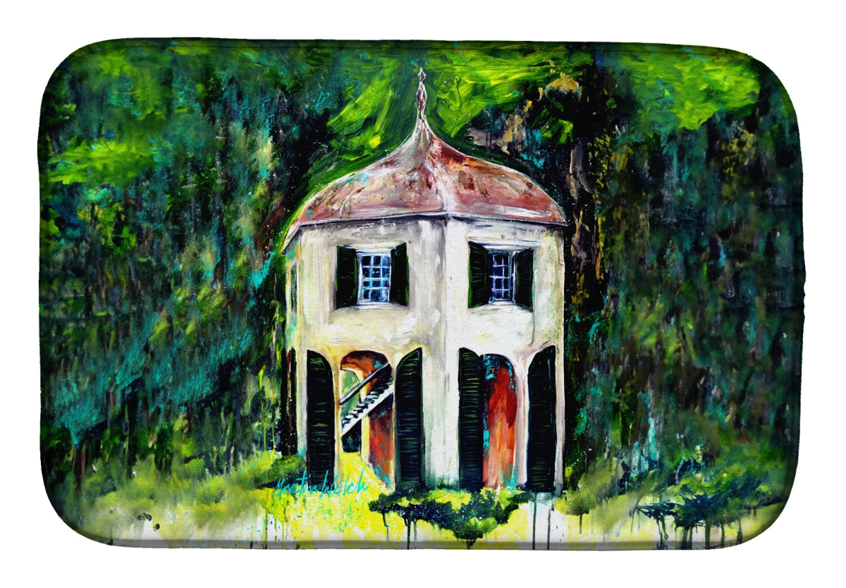 Picture of Carolines Treasures MW2015DDM 21 x 14 in. Batchelors Pad Garsoniere Dish Drying Mat