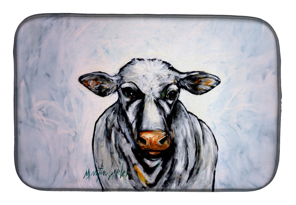 Picture of Carolines Treasures MW2018DDM 21 x 14 in. Bessie the Cow Dish Drying Mat