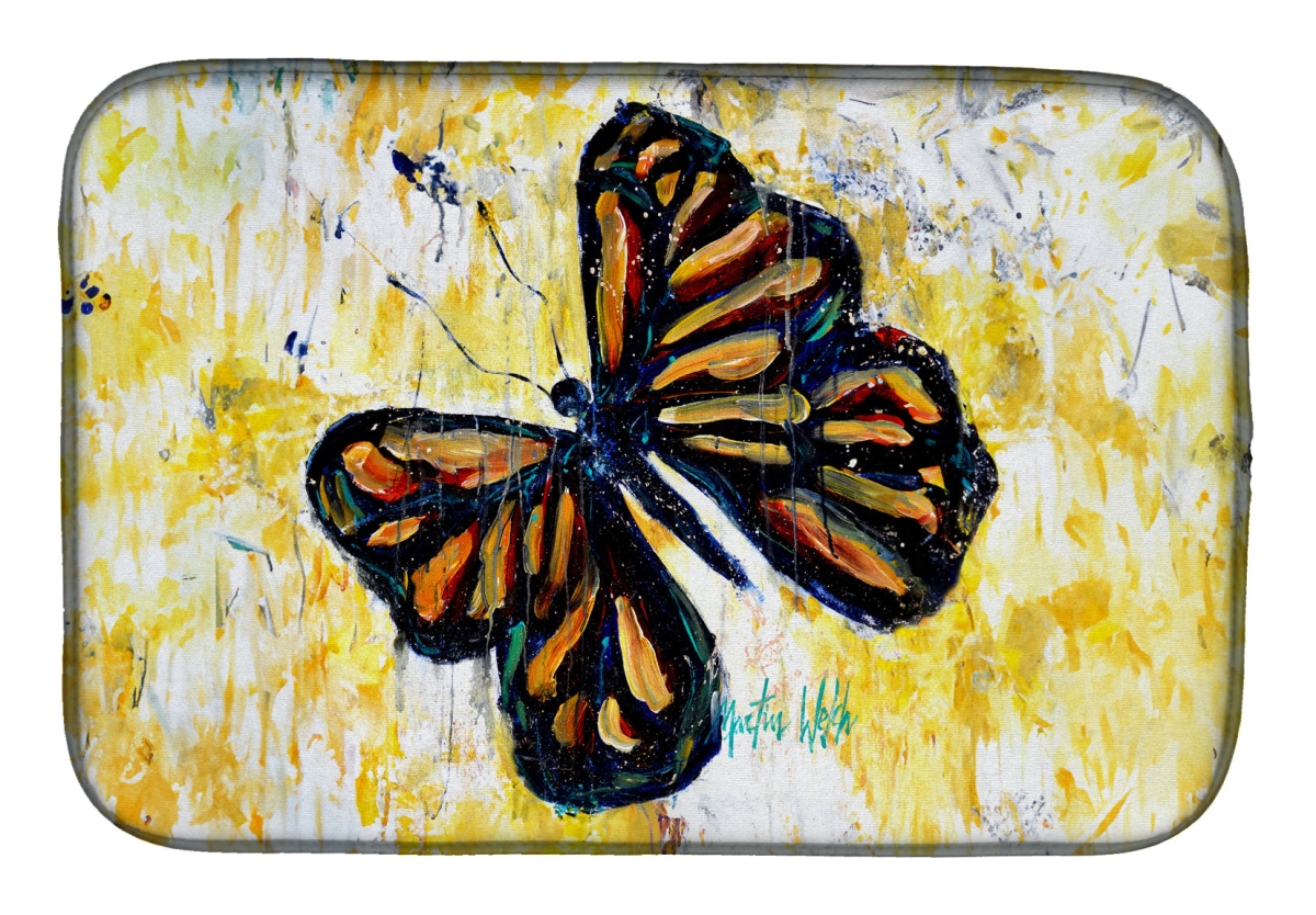 Picture of Carolines Treasures MW2031DDM 21 x 14 in. Butterfly Breeze Dish Drying Mat