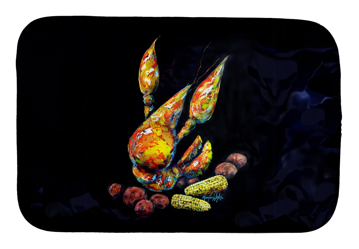 Picture of Carolines Treasures MW2041DDM 21 x 14 in. Crawfish Boiling Pot Dish Drying Mat