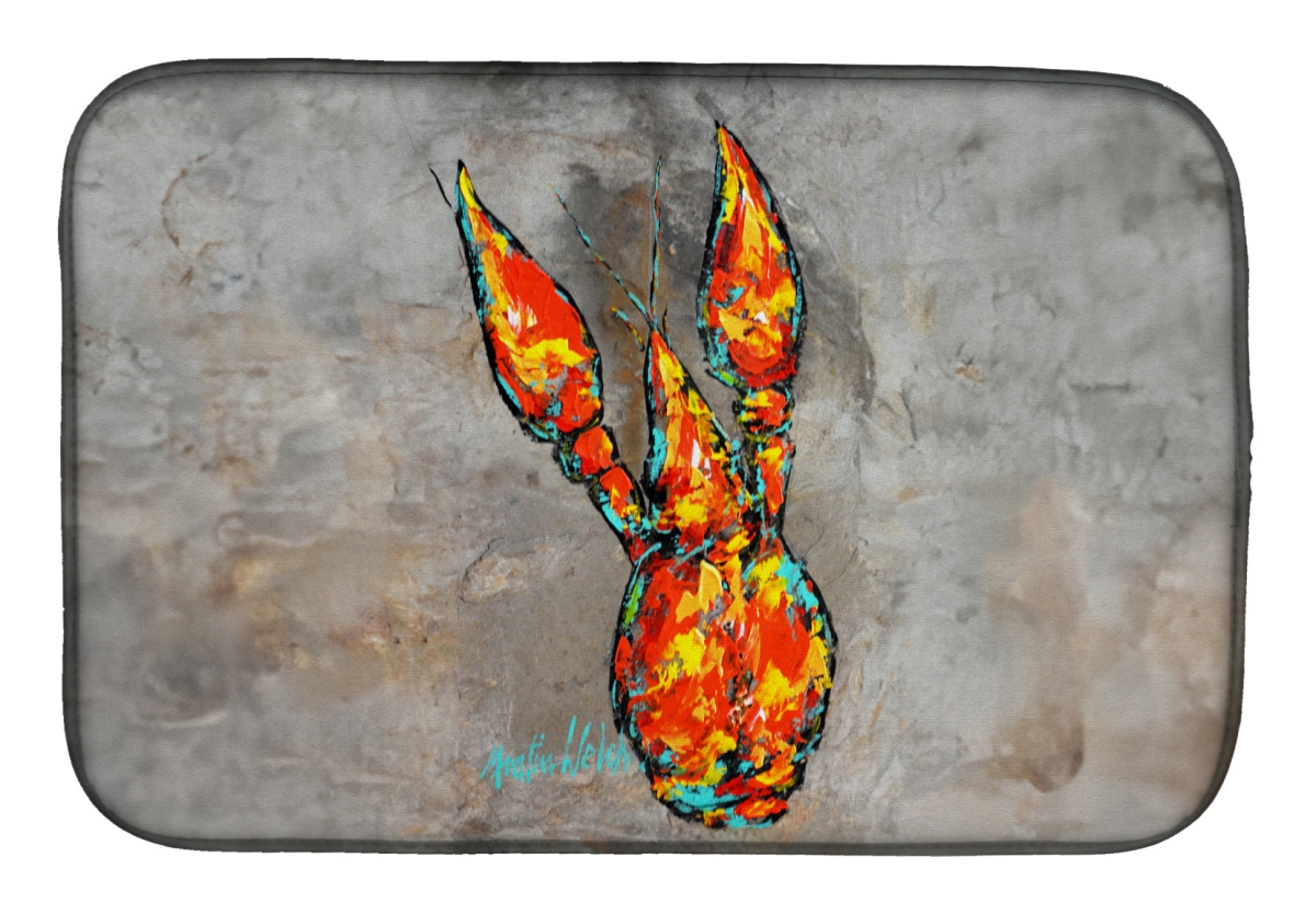 Picture of Carolines Treasures MW2042DDM 21 x 14 in. Crawfish From Arabi Dish Drying Mat