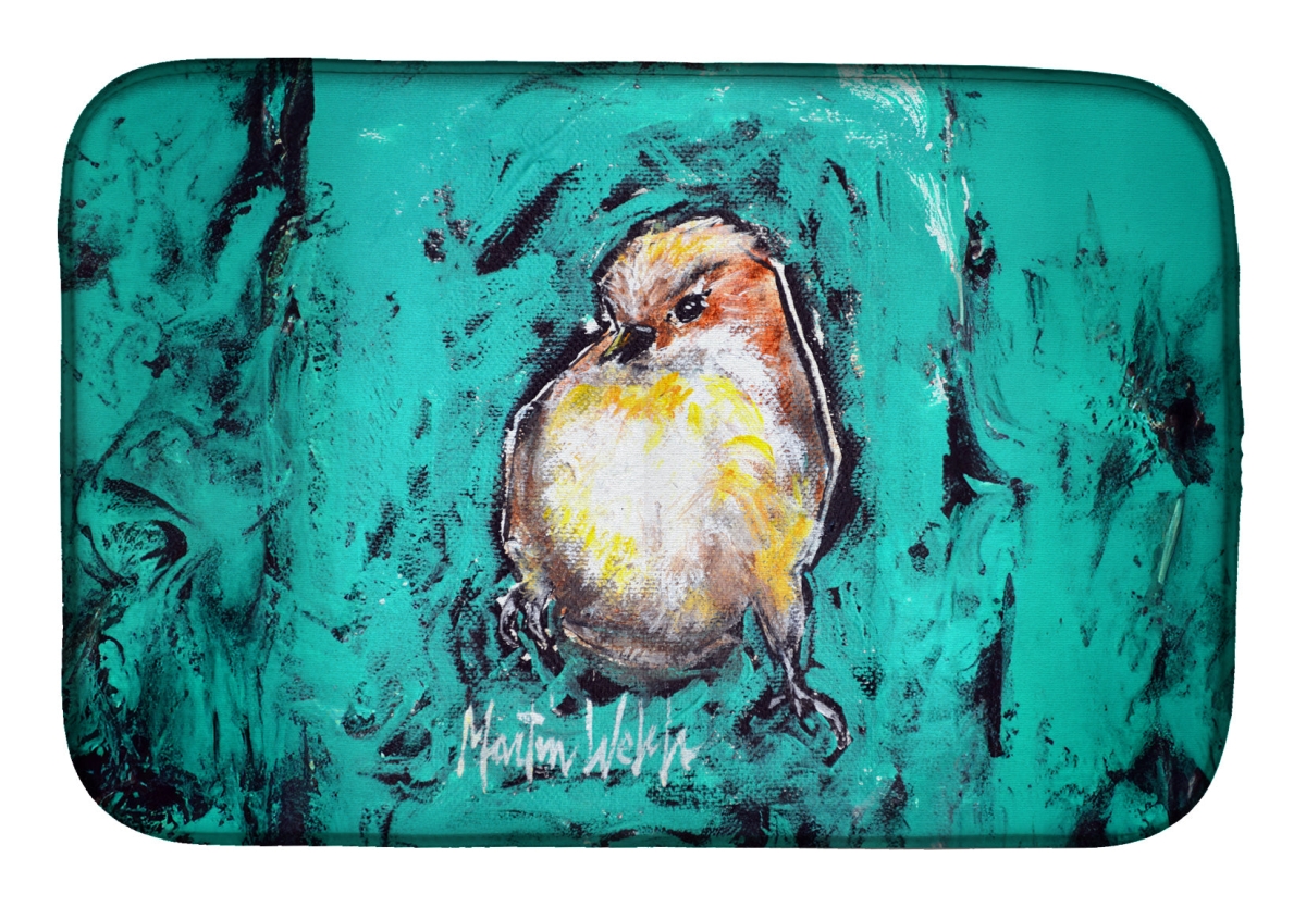 Picture of Carolines Treasures MW2053DDM 21 x 14 in. EeewH Bird Dish Drying Mat
