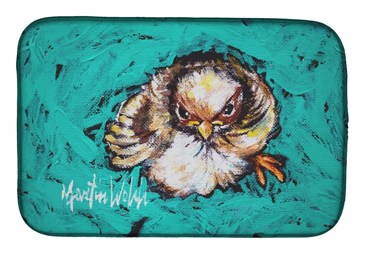 Picture of Carolines Treasures MW2058DDM 21 x 14 in. Fiest Chic Bird Dish Drying Mat