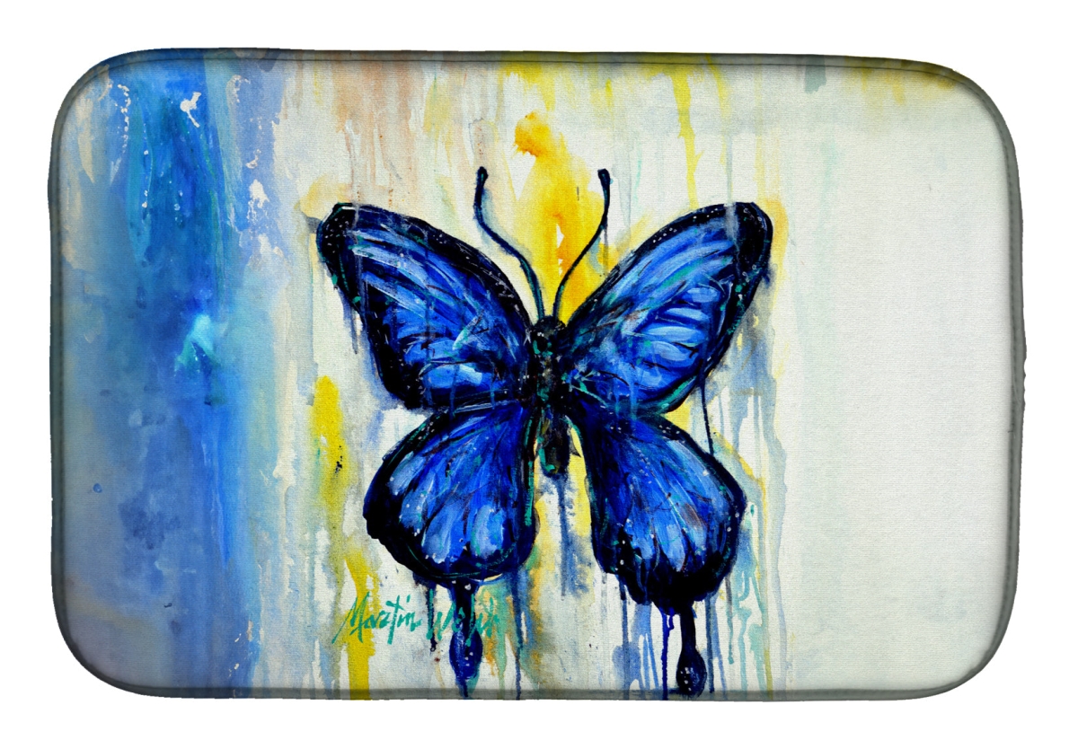 Picture of Carolines Treasures MW2061DDM 21 x 14 in. Flutter Butterfly Dish Drying Mat