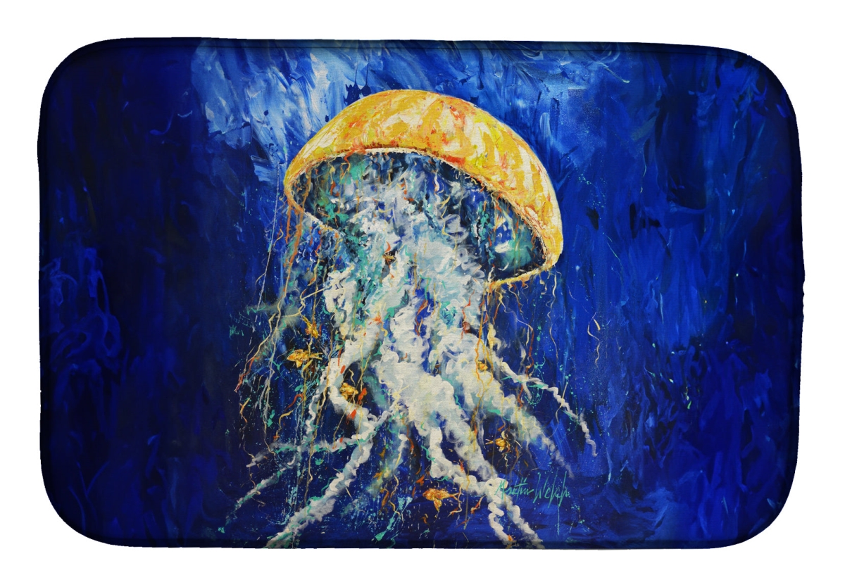 Picture of Carolines Treasures MW2064DDM 21 x 14 in. Free Fall Jellyfish Dish Drying Mat