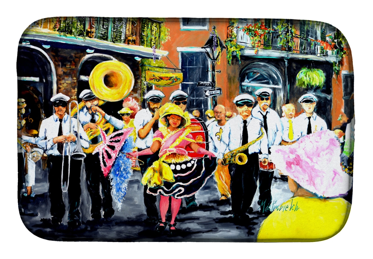 Picture of Carolines Treasures MW2065DDM 21 x 14 in. French Quarter Frolic Dish Drying Mat
