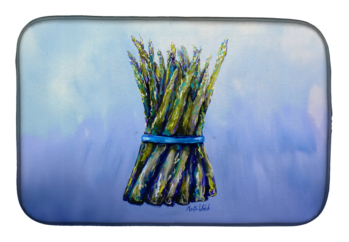 Picture of Carolines Treasures MW2066DDM 21 x 14 in. Fresh Bunch Asparagus Dish Drying Mat