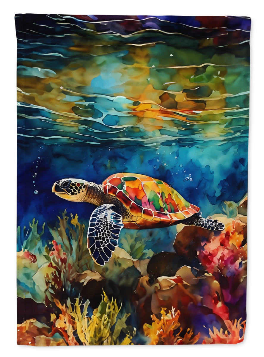 DAC2808GF 15.5 x 11.25 in. Loggerhead Sea Turtle Garden Flag