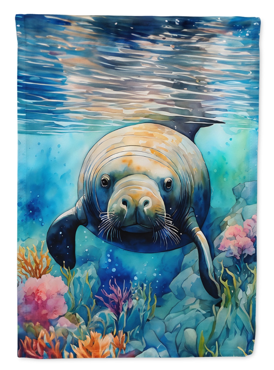 DAC2814GF 15.5 x 11.25 in. Manatee Garden Flag