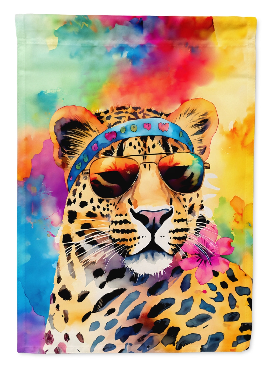 DAC4002CHF 40 x 28 in. Hippie Animal Leopard House Flag