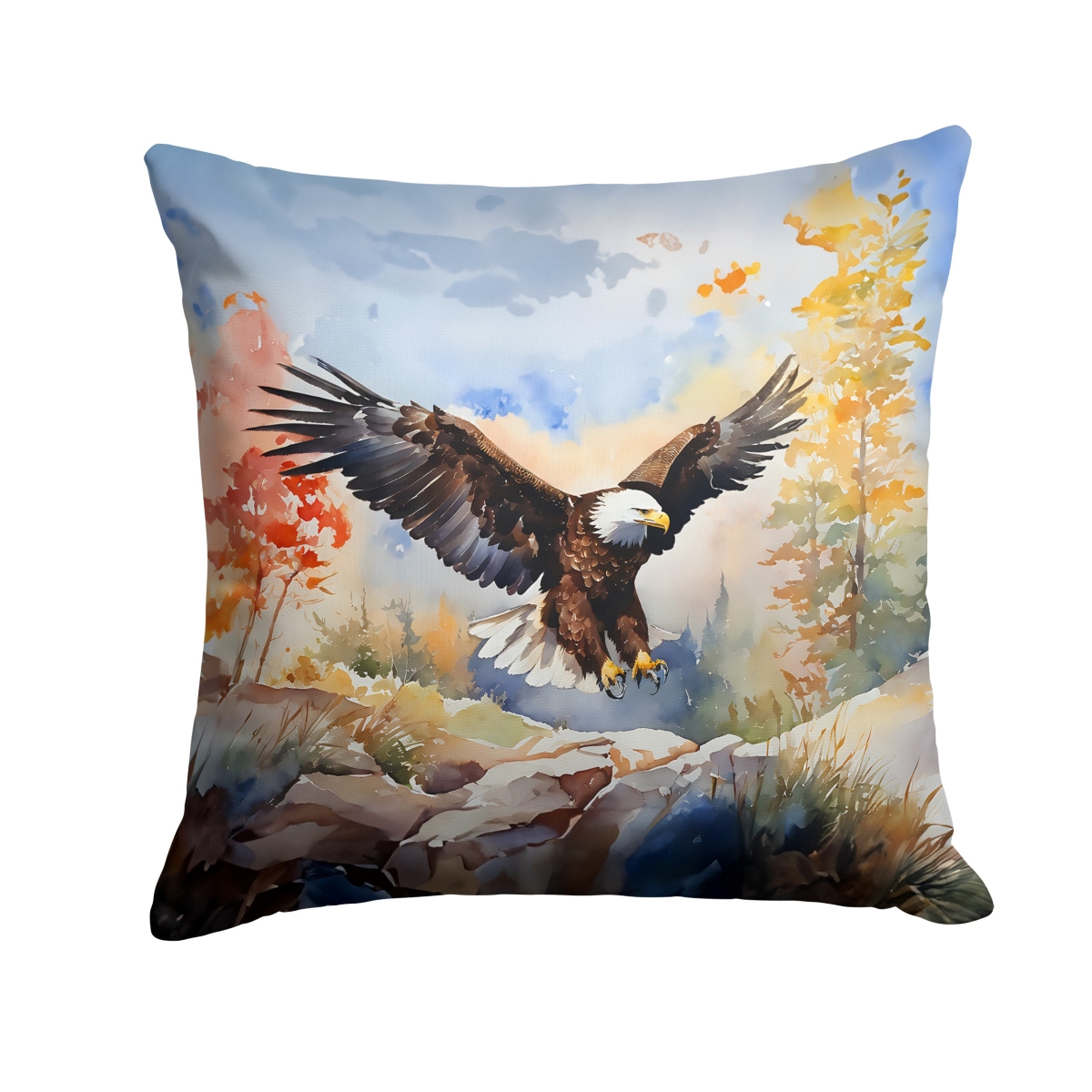 DAC3213PW1818 18 x 18 in. Eagle Throw Pillow