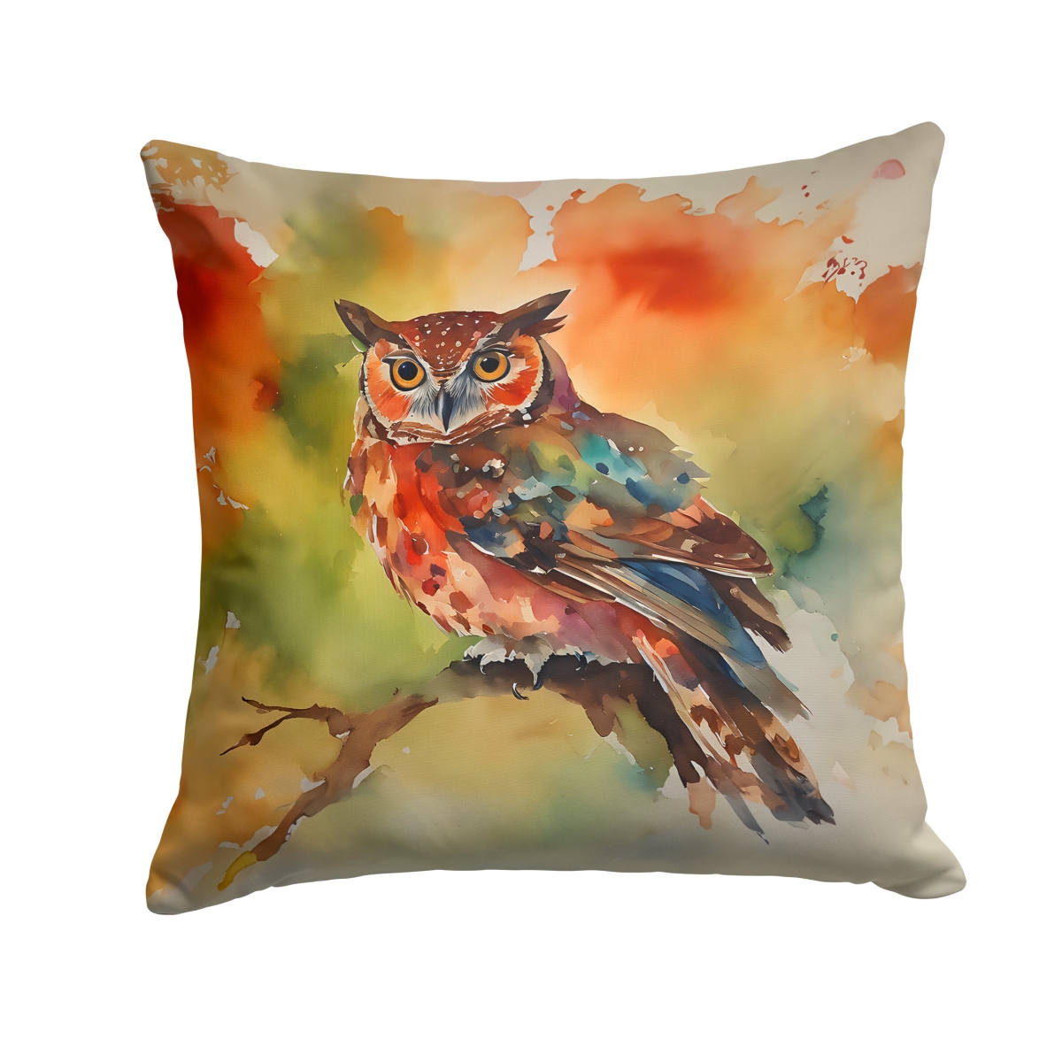 DAC3221PW1818 18 x 18 in. Elf Owl Throw Pillow