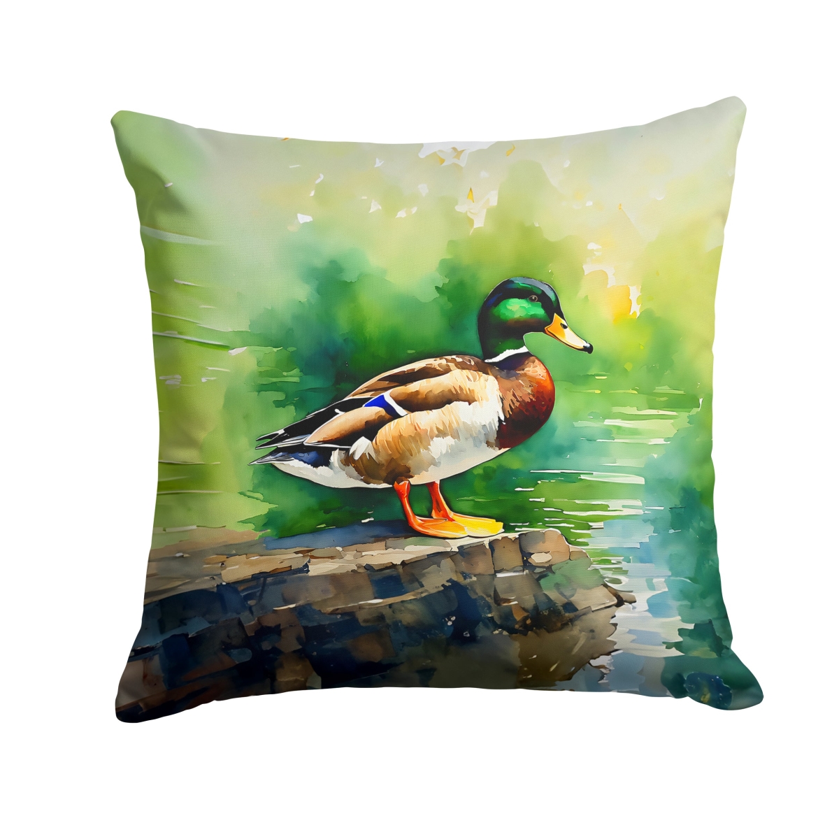 DAC3236PW1818 18 x 18 in. Mallard Throw Pillow
