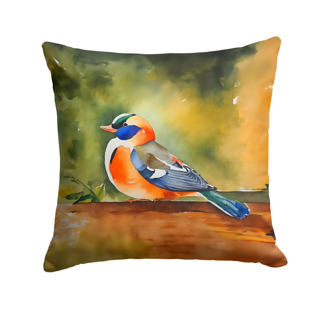 DAC3242PW1818 18 x 18 in. Mandarin Duck Throw Pillow
