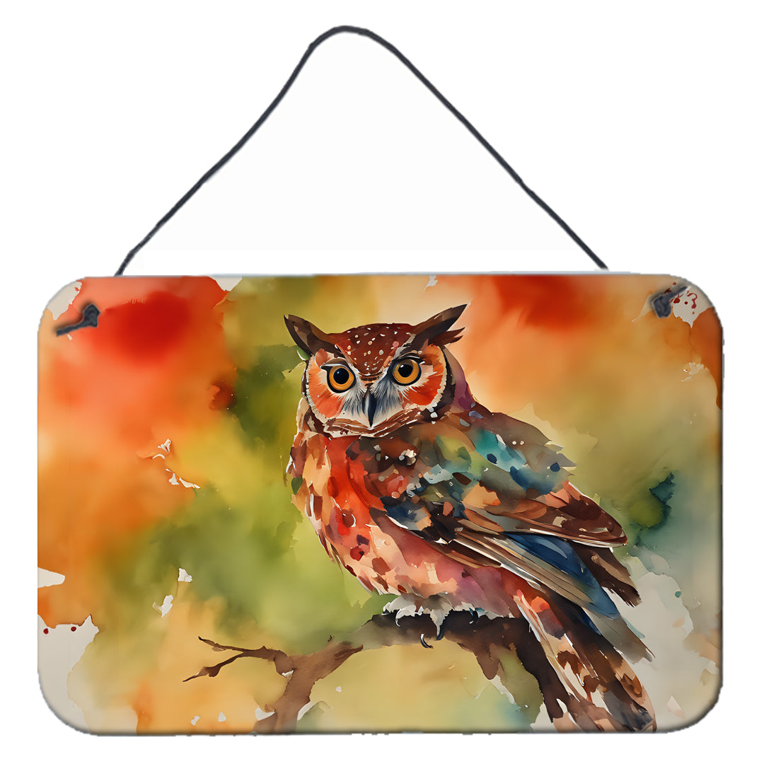 DAC3221DS812 12 x 8 in. Elf Owl Wall or Door Hanging Prints