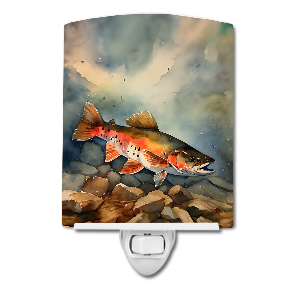 DAC2775CNL 6 x 4 in. Brook Trout Ceramic Night Light