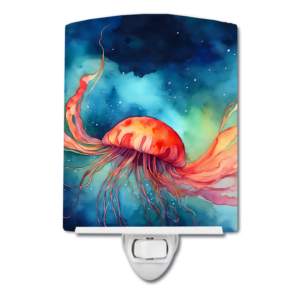 DAC2788CNL 6 x 4 in. Jellyfish Ceramic Night Light