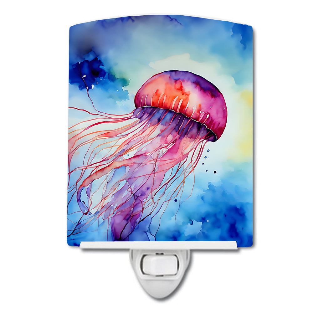 DAC2792CNL 6 x 4 in. Jellyfish Ceramic Night Light