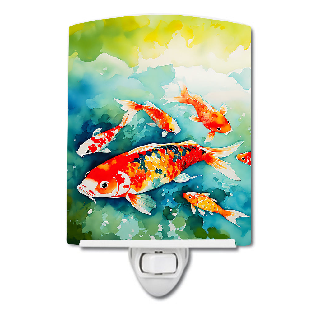 DAC2796CNL 6 x 4 in. Koi Fish Ceramic Night Light