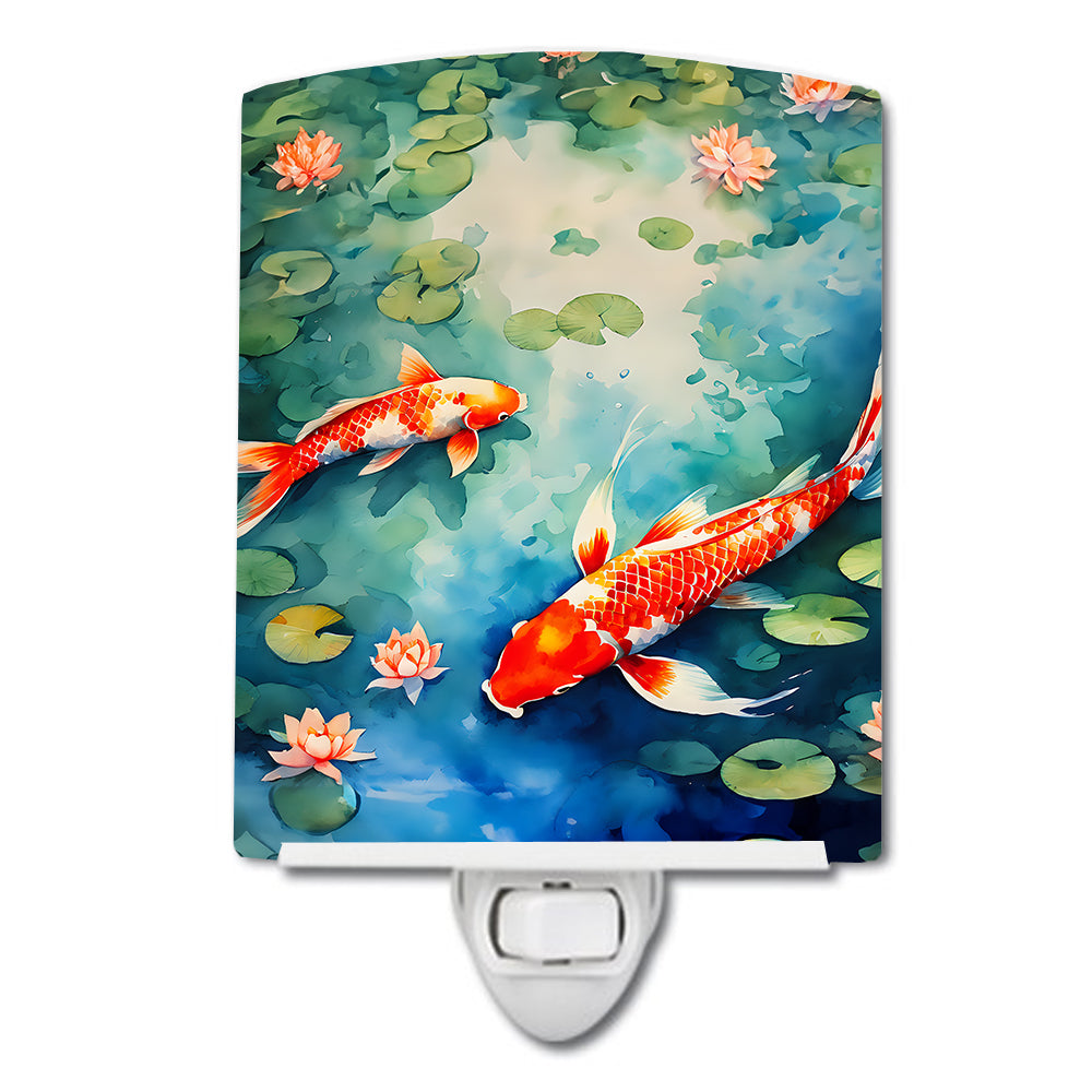 DAC2798CNL 6 x 4 in. Koi Fish Ceramic Night Light