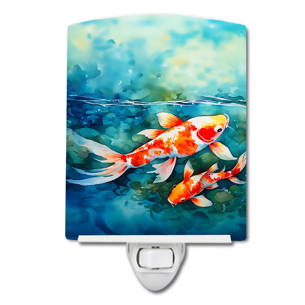 DAC2799CNL 6 x 4 in. Koi Fish Ceramic Night Light