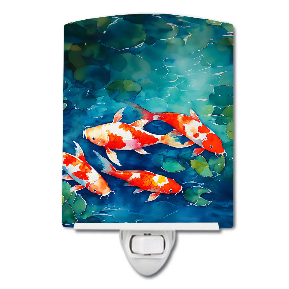 DAC2800CNL 6 x 4 in. Koi Fish Ceramic Night Light