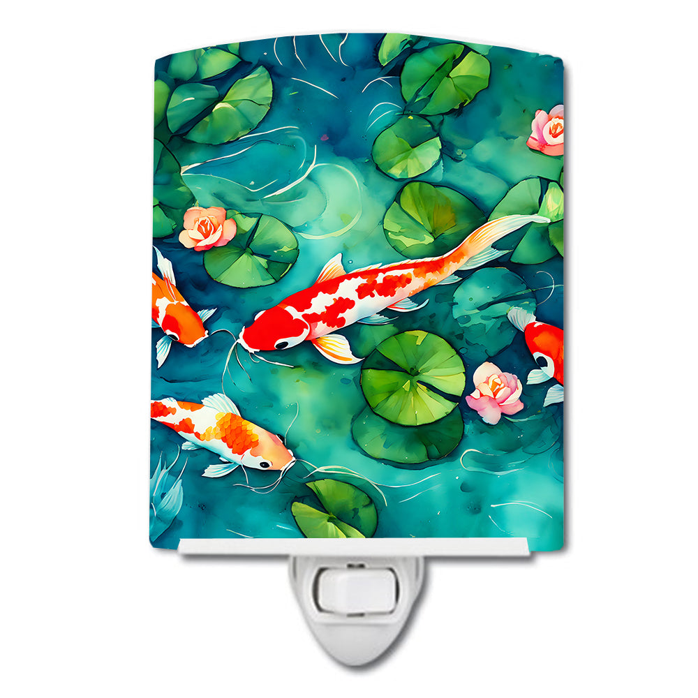 DAC2801CNL 6 x 4 in. Koi Fish Ceramic Night Light