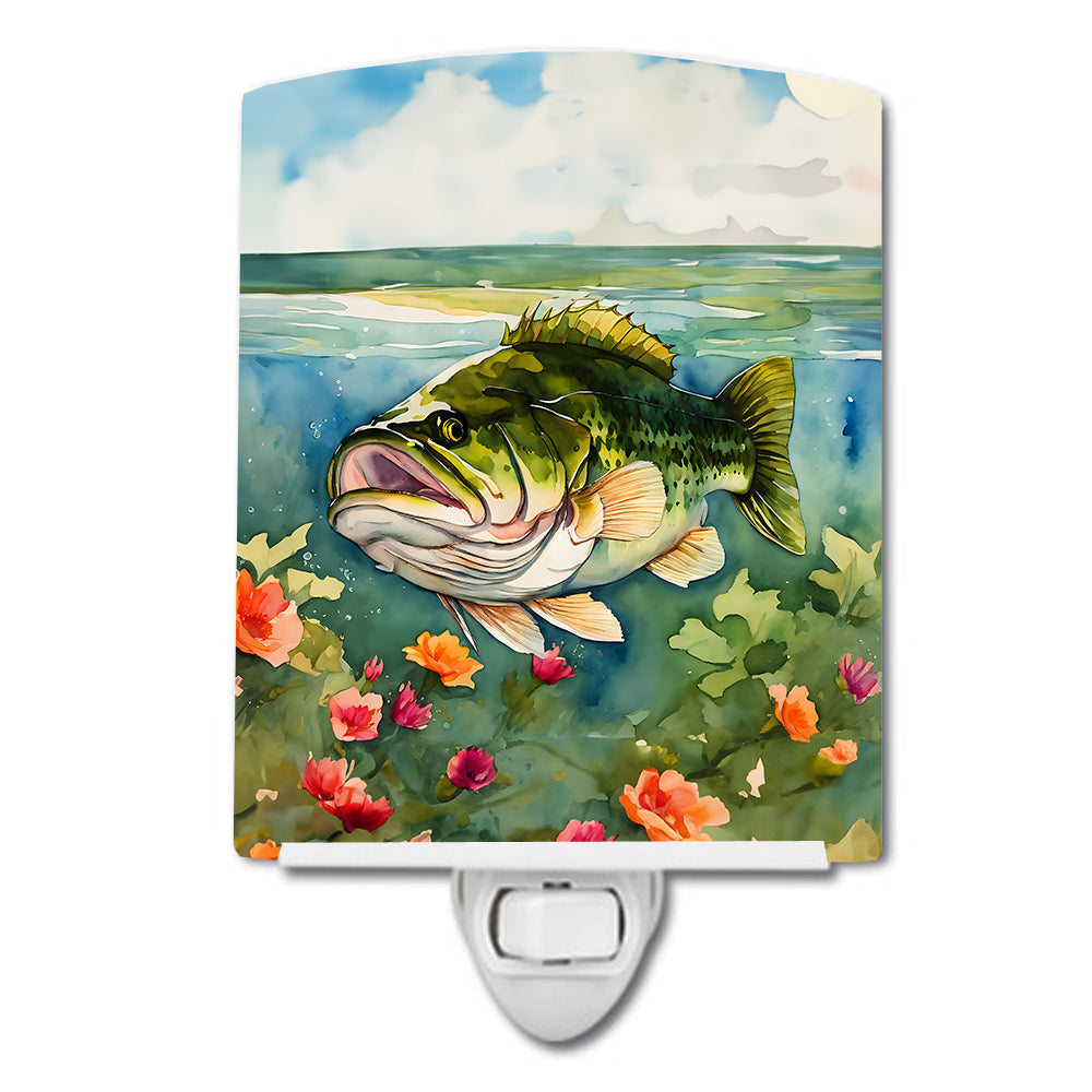 DAC2802CNL 6 x 4 in. Largemouth Bass Ceramic Night Light