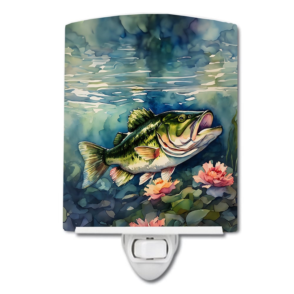 DAC2803CNL 6 x 4 in. Largemouth Bass Ceramic Night Light