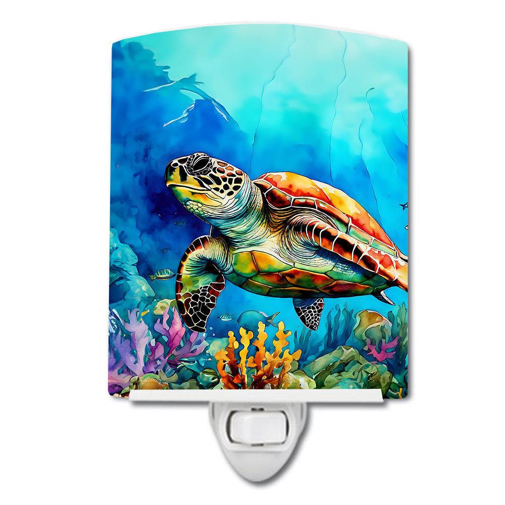 DAC2805CNL 6 x 4 in. Loggerhead Sea Turtle Ceramic Night Light
