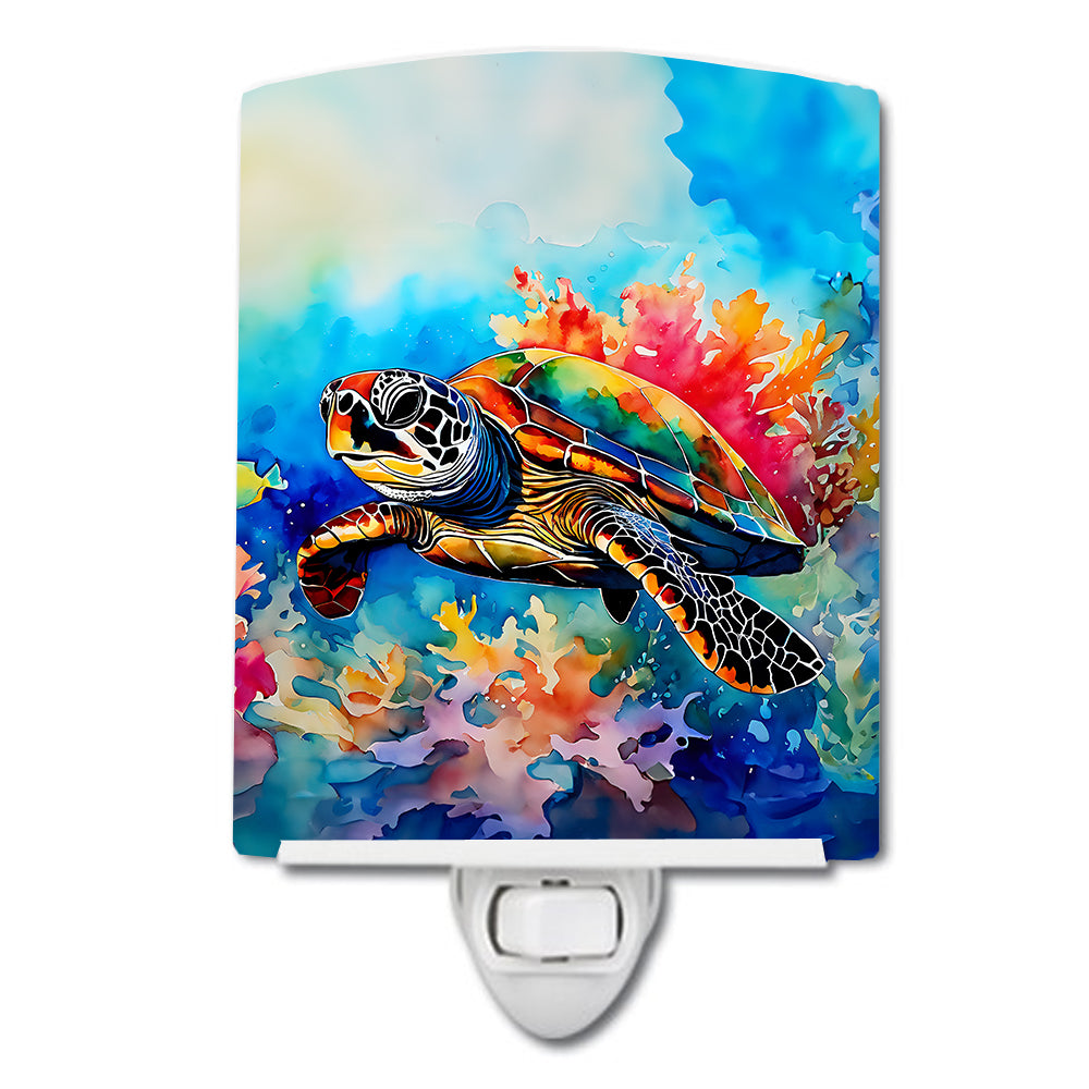 DAC2807CNL 6 x 4 in. Loggerhead Sea Turtle Ceramic Night Light