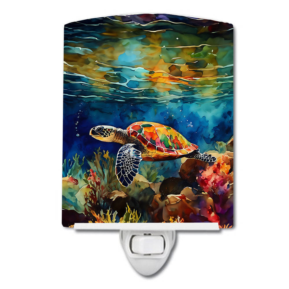 DAC2808CNL 6 x 4 in. Loggerhead Sea Turtle Ceramic Night Light