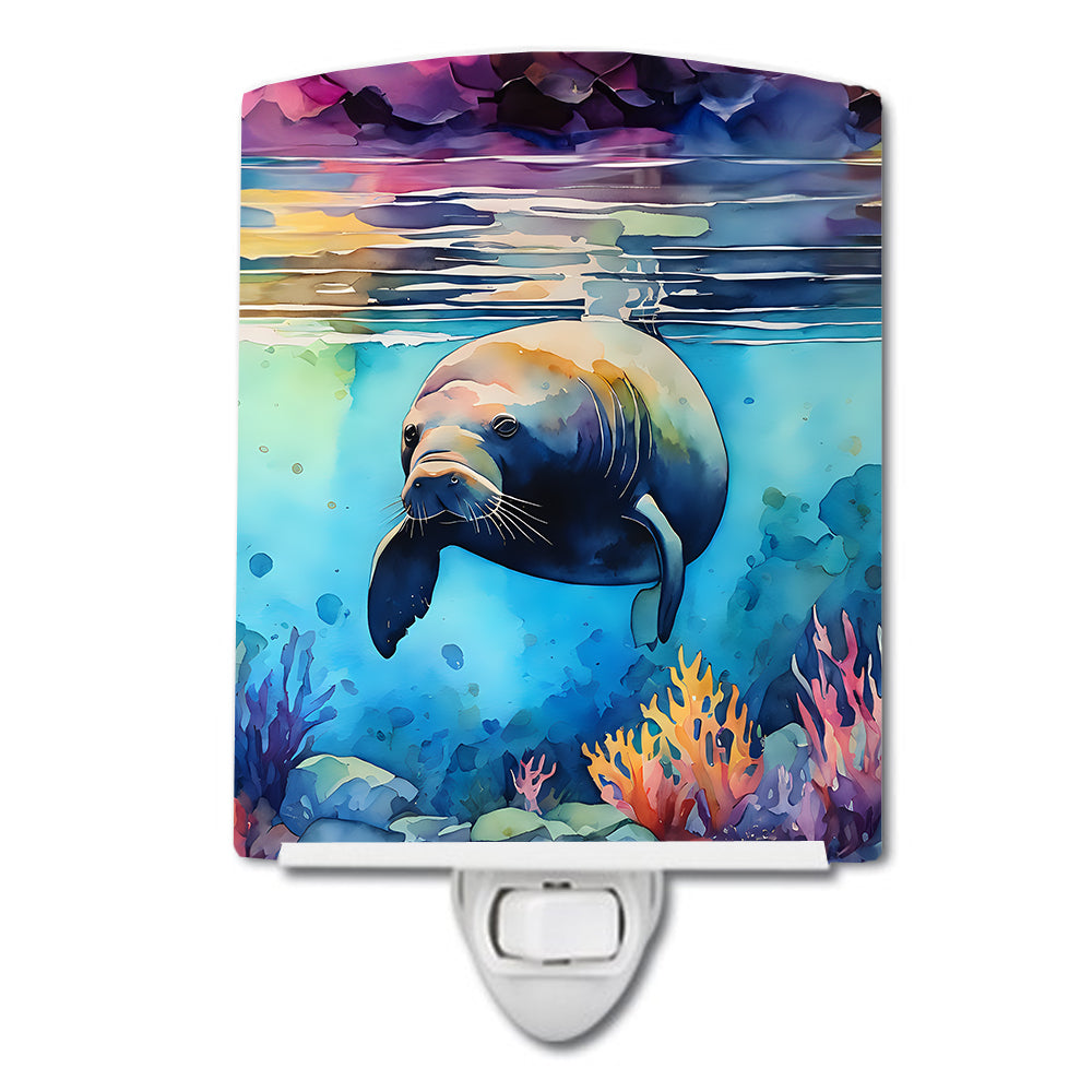DAC2810CNL 6 x 4 in. Manatee Ceramic Night Light