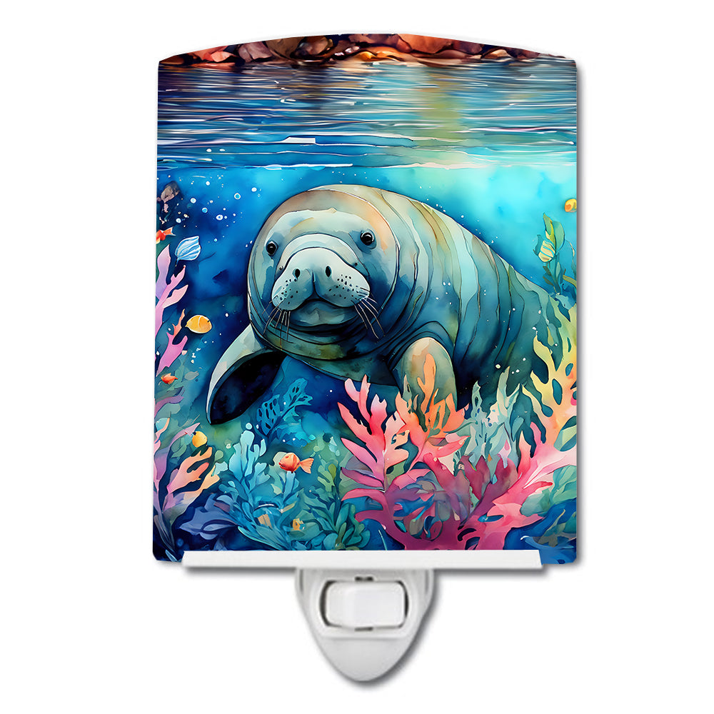 DAC2812CNL 6 x 4 in. Manatee Ceramic Night Light