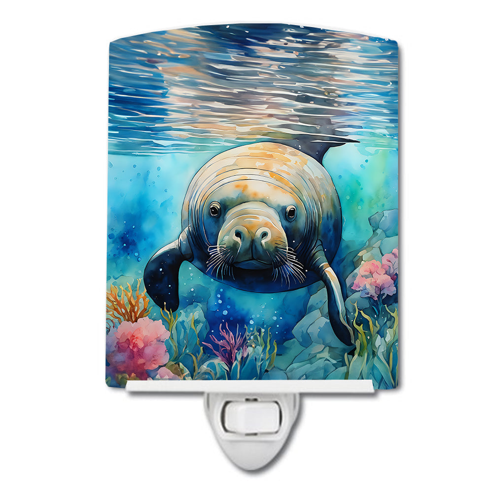 DAC2814CNL 6 x 4 in. Manatee Ceramic Night Light
