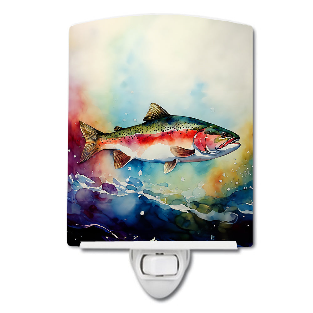 DAC2815CNL 6 x 4 in. Rainbow Trout Ceramic Night Light