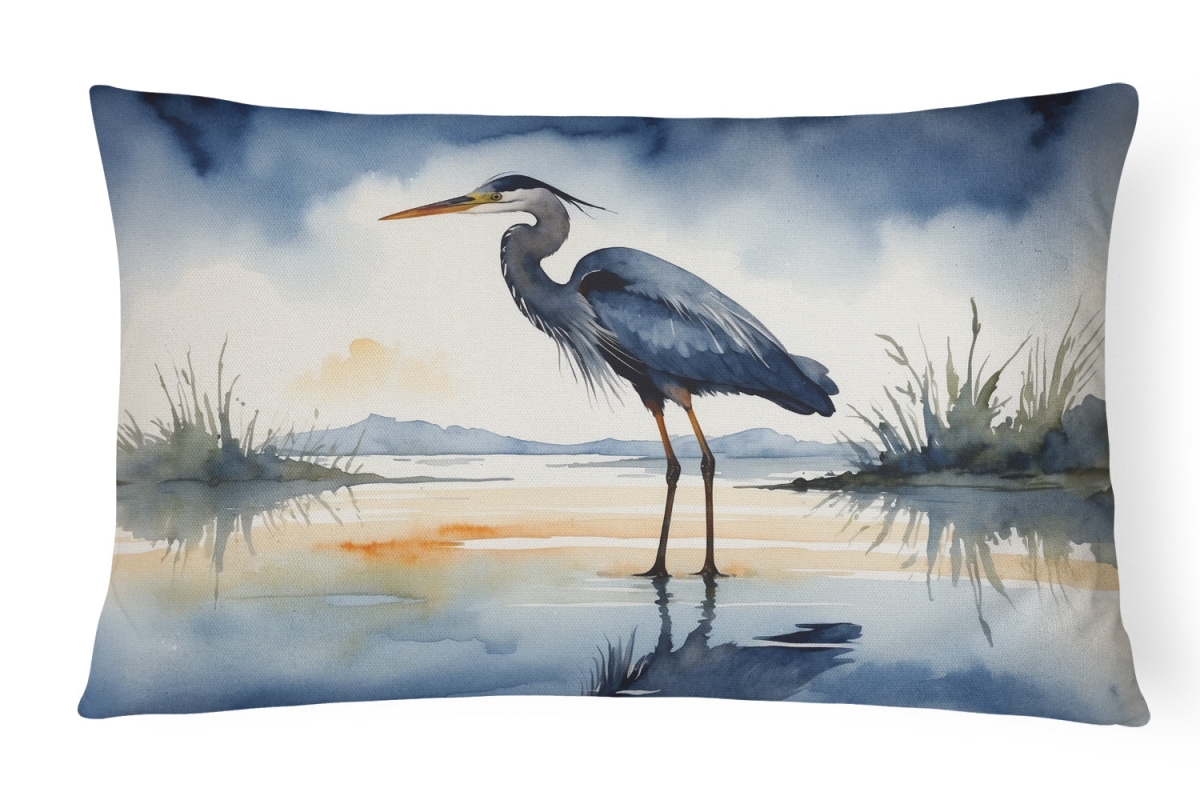 DAC7500PW1216 16 x 12 in. Blue Heron Barely Lit Sky Throw Pillow