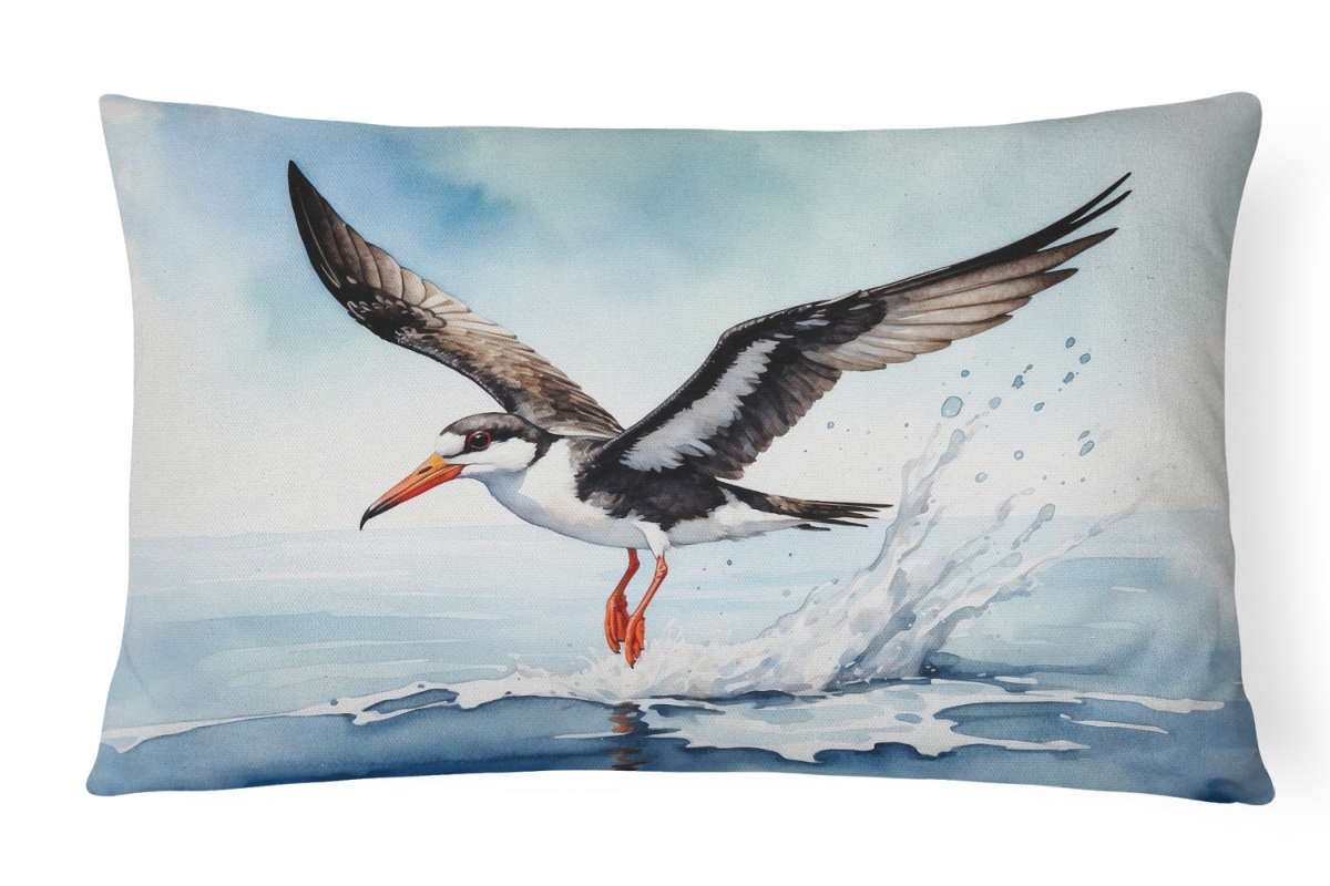 DAC7515PW1216 16 x 12 in. Black Skimmer Throw Pillow