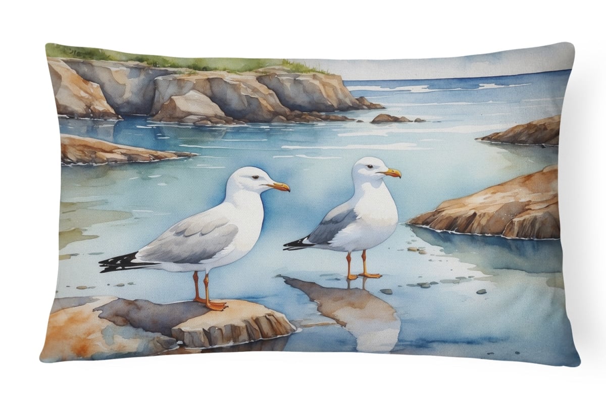 DAC7518PW1216 16 x 12 in. Gulls Scavenging Throw Pillow