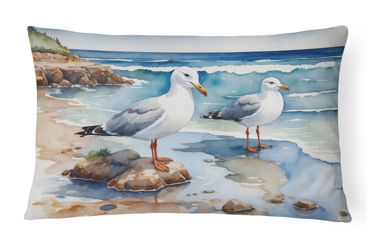 DAC7519PW1216 16 x 12 in. Gulls Scavenging Throw Pillow