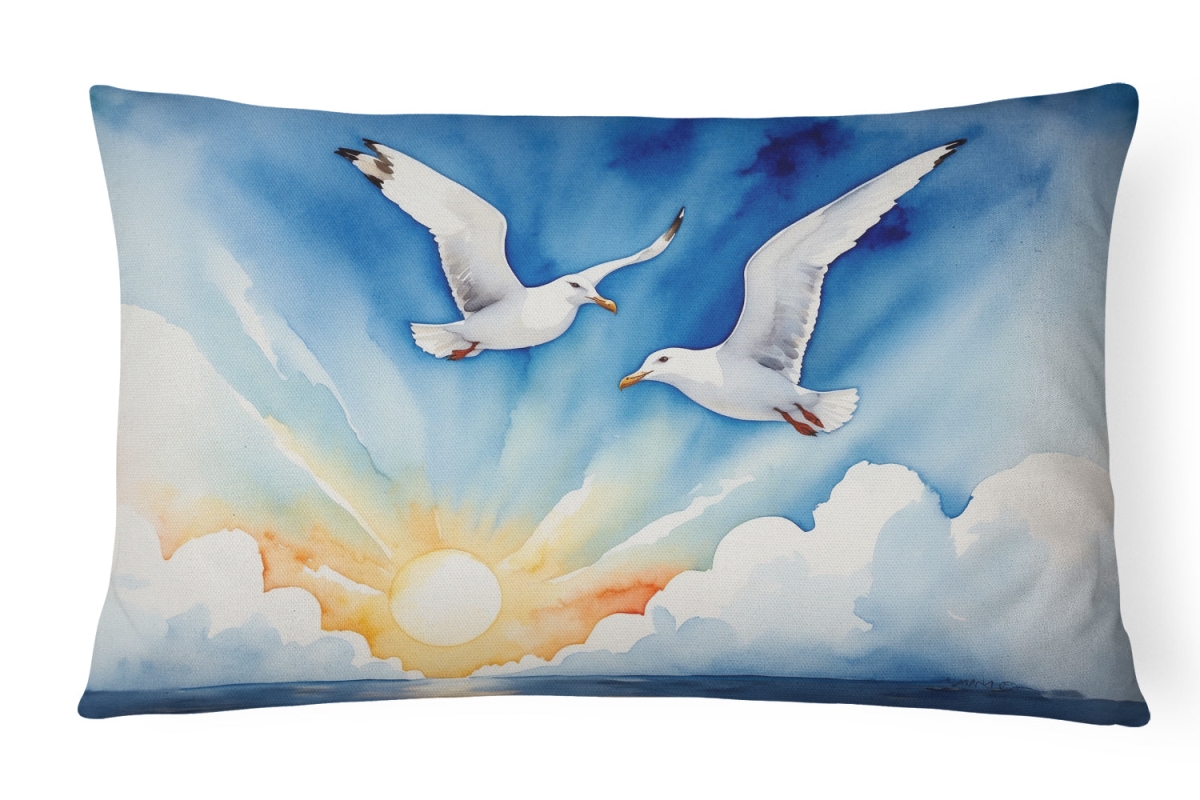 DAC7520PW1216 16 x 12 in. Gulls Soaring High Throw Pillow