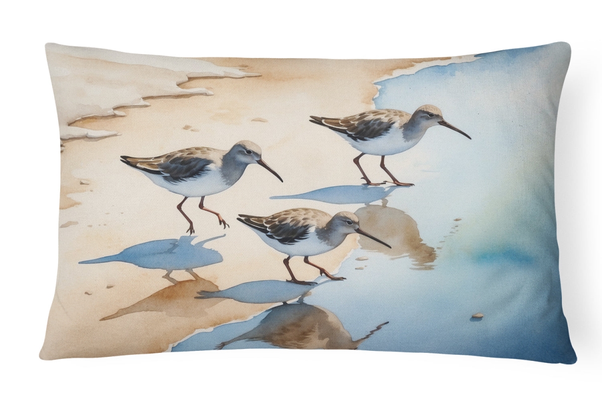 DAC7527PW1216 16 x 12 in. Sandpipers Throw Pillow