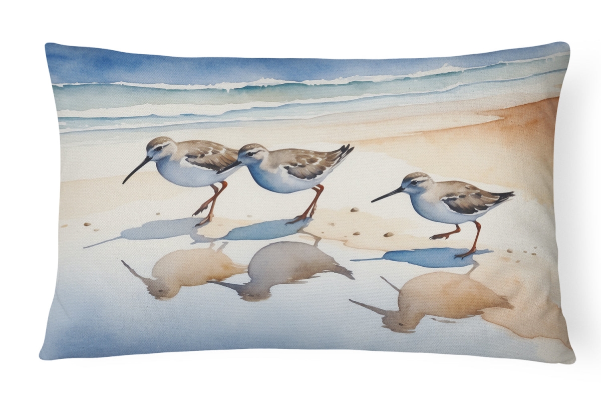DAC7528PW1216 16 x 12 in. Sandpipers Throw Pillow