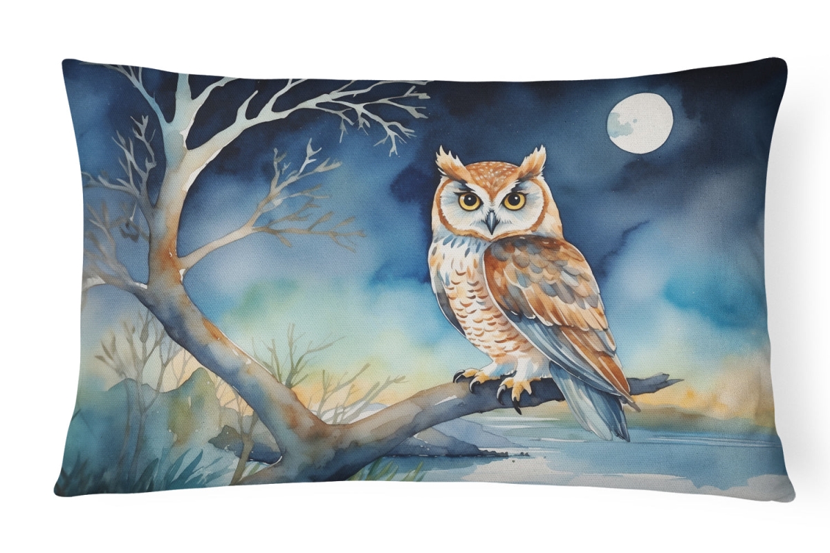 DAC7531PW1216 16 x 12 in. Owl Perched in Coastal Tree Throw Pillow