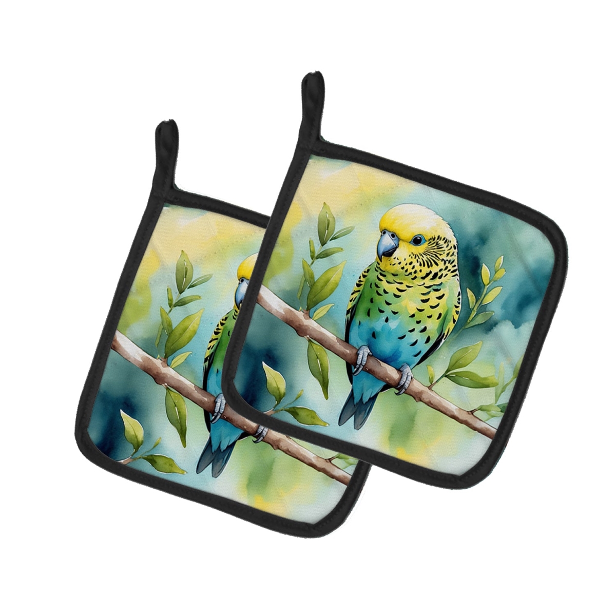 DAC7422PTHD 7.5 x 7.5 in. Budgerigar Pot Holders - Set of 2