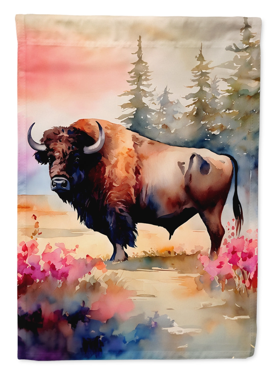 DAC3012GF 15.5 x 11.25 in. Wood Bison Garden Flag